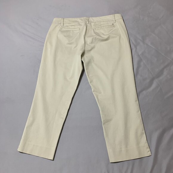 Tommy Hilfiger Khakis/Chinos Beige Women Size 12 Ankle Slit Hem 2 Front Pockets - Picture 11 of 11